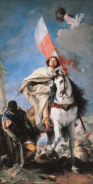Giovanni Battista Tiepolo St Jacobus defeats the Moors. Spain oil painting art